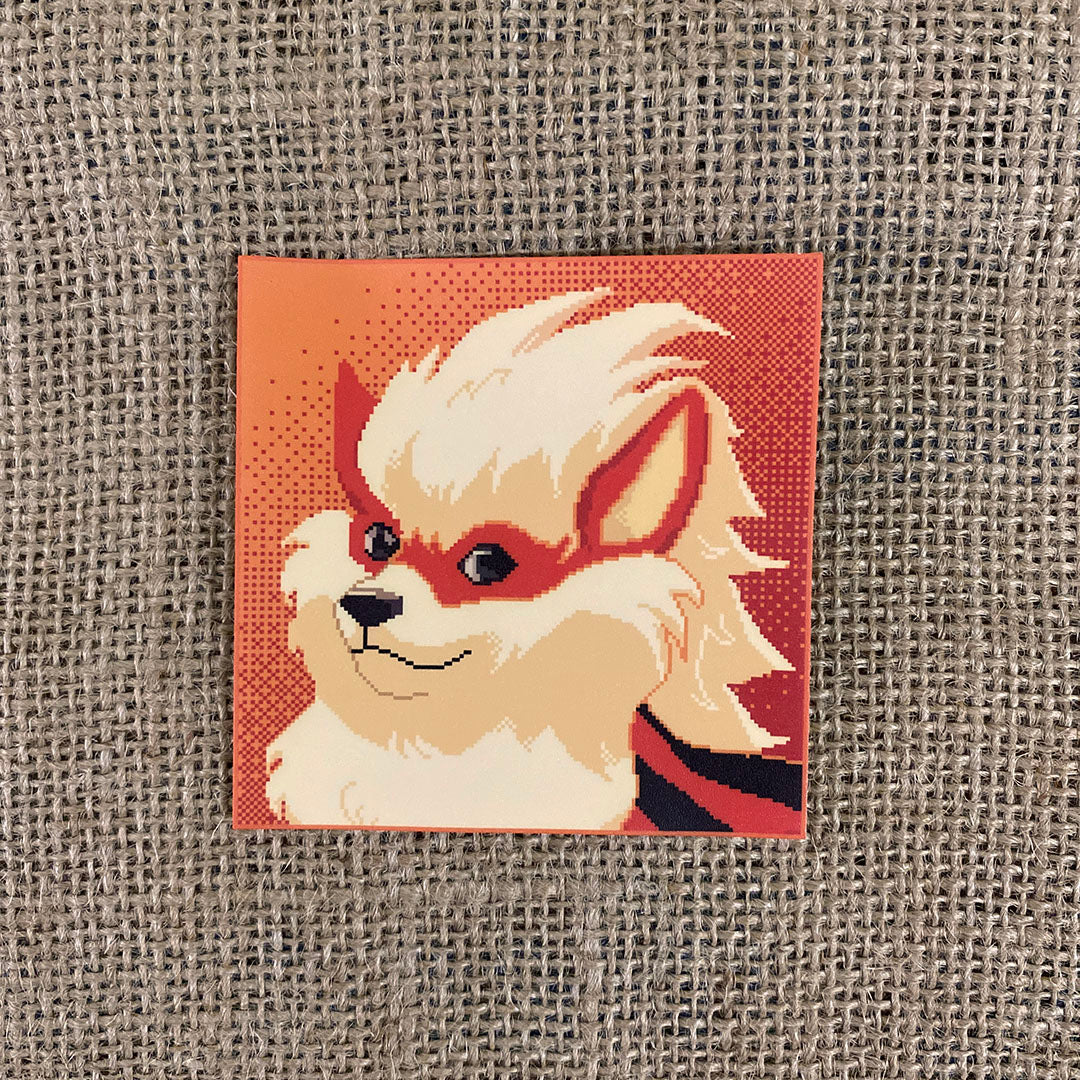 Arcanine Doge Meme Sticker