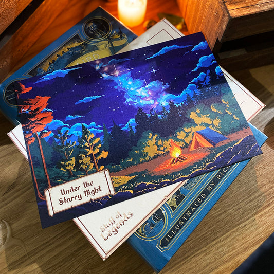 Under the Starry Night Postcard
