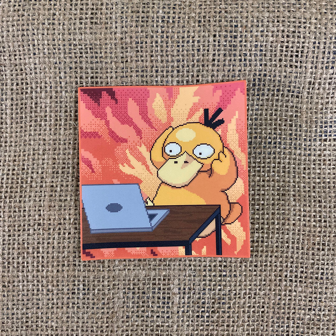 Raging Psyduck Sticker